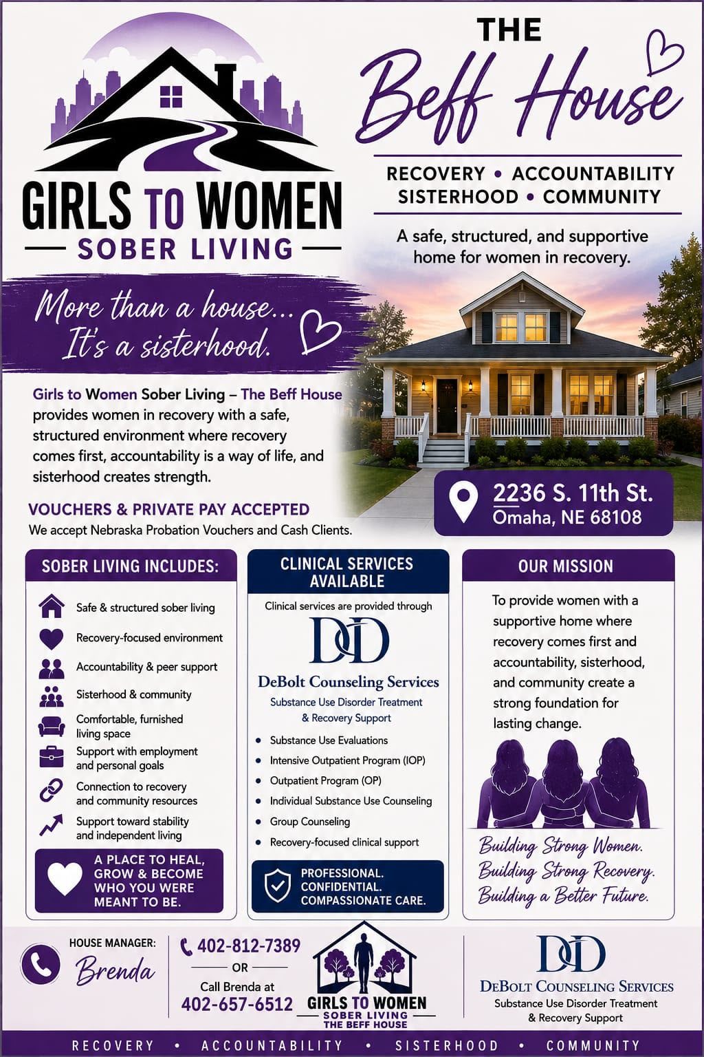 Girlz to Women Sober Living - The Beff House